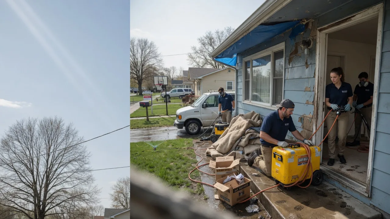 Basement Flood Cleanup in Farmington, IL near me